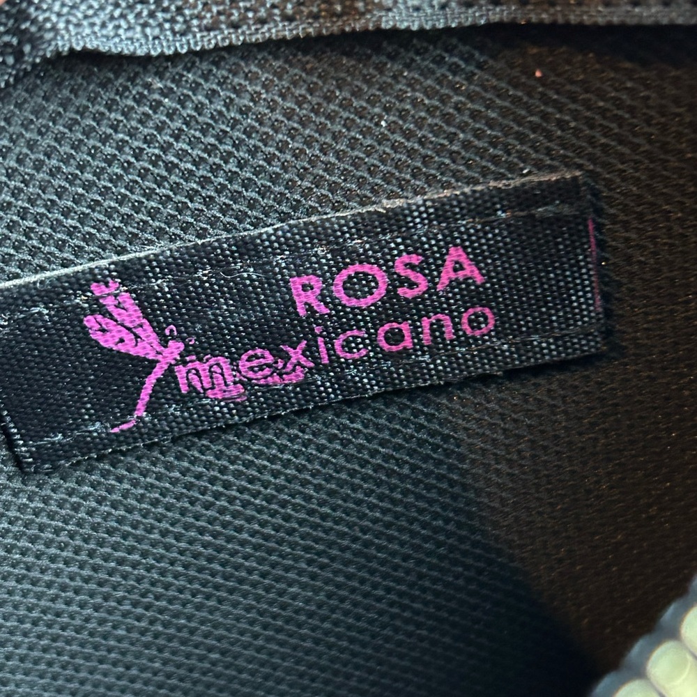 Rosa Mexicano Hand-Painted Women’s Crossbody or Covertible Clutch - Picture 11 of 12